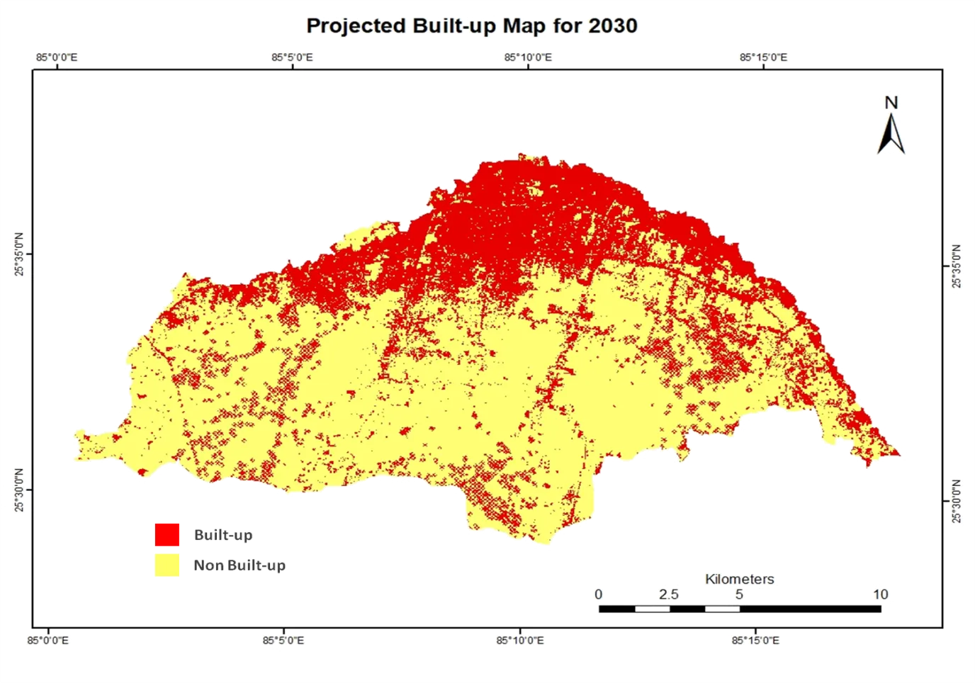 Predicted urban growth (2030)